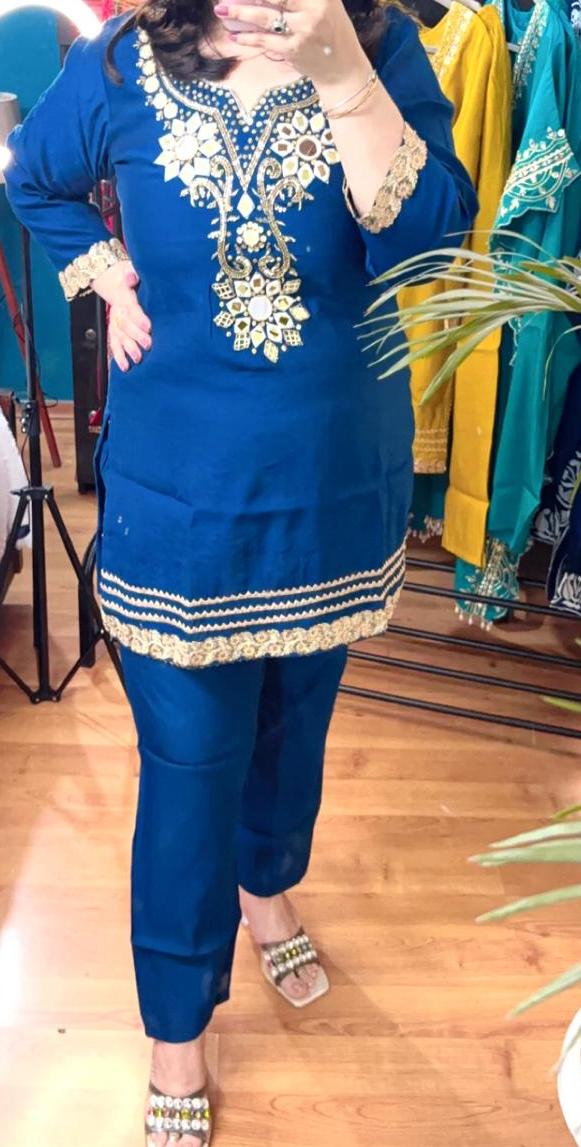 Premium Roman Silk Co-ord Set