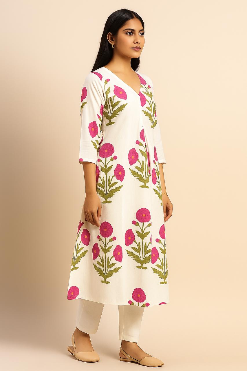 A-Line Kurta Set - Long Coord Set - Image 3