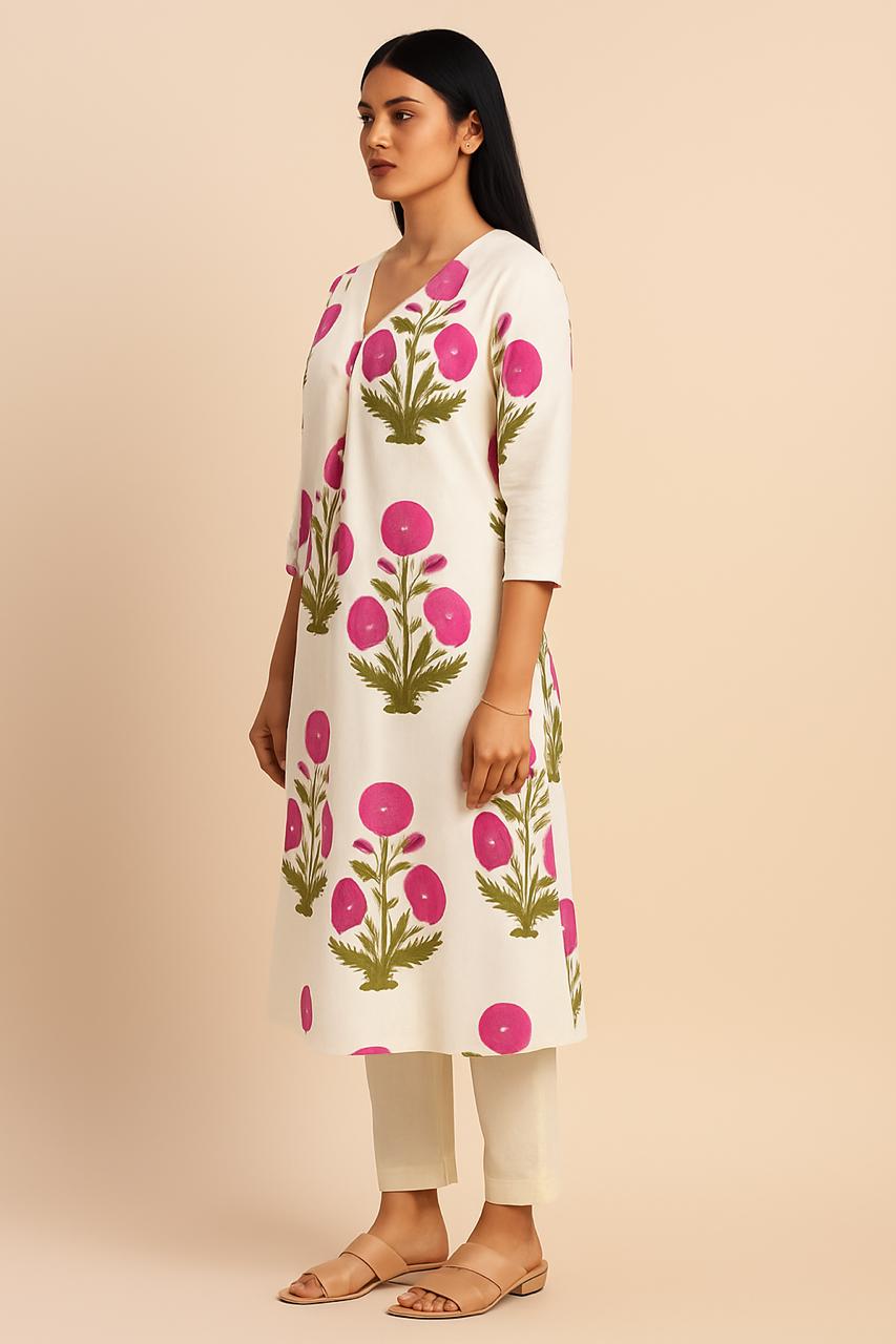 A-Line Kurta Set - Long Coord Set - Image 2