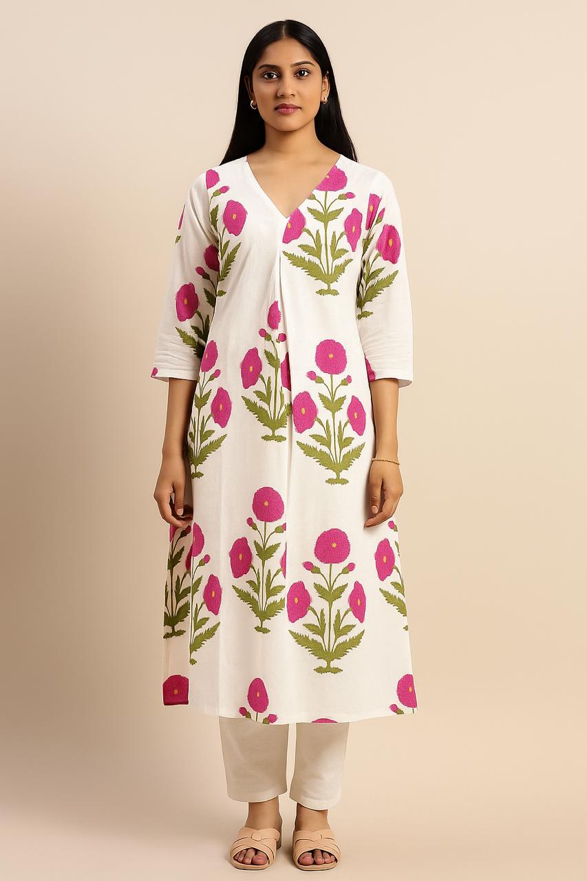 A-Line Kurta Set - Long Coord Set