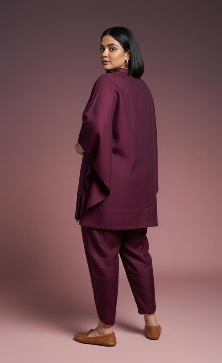 Roman Silk Shirt Kaftan Co-ord Set - Image 2