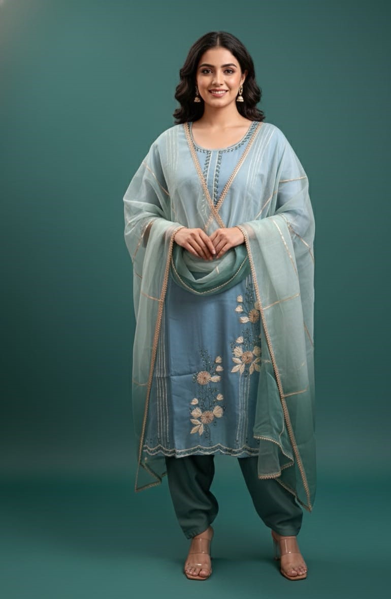 Ombre Organza Gotta Work Ethnic Set