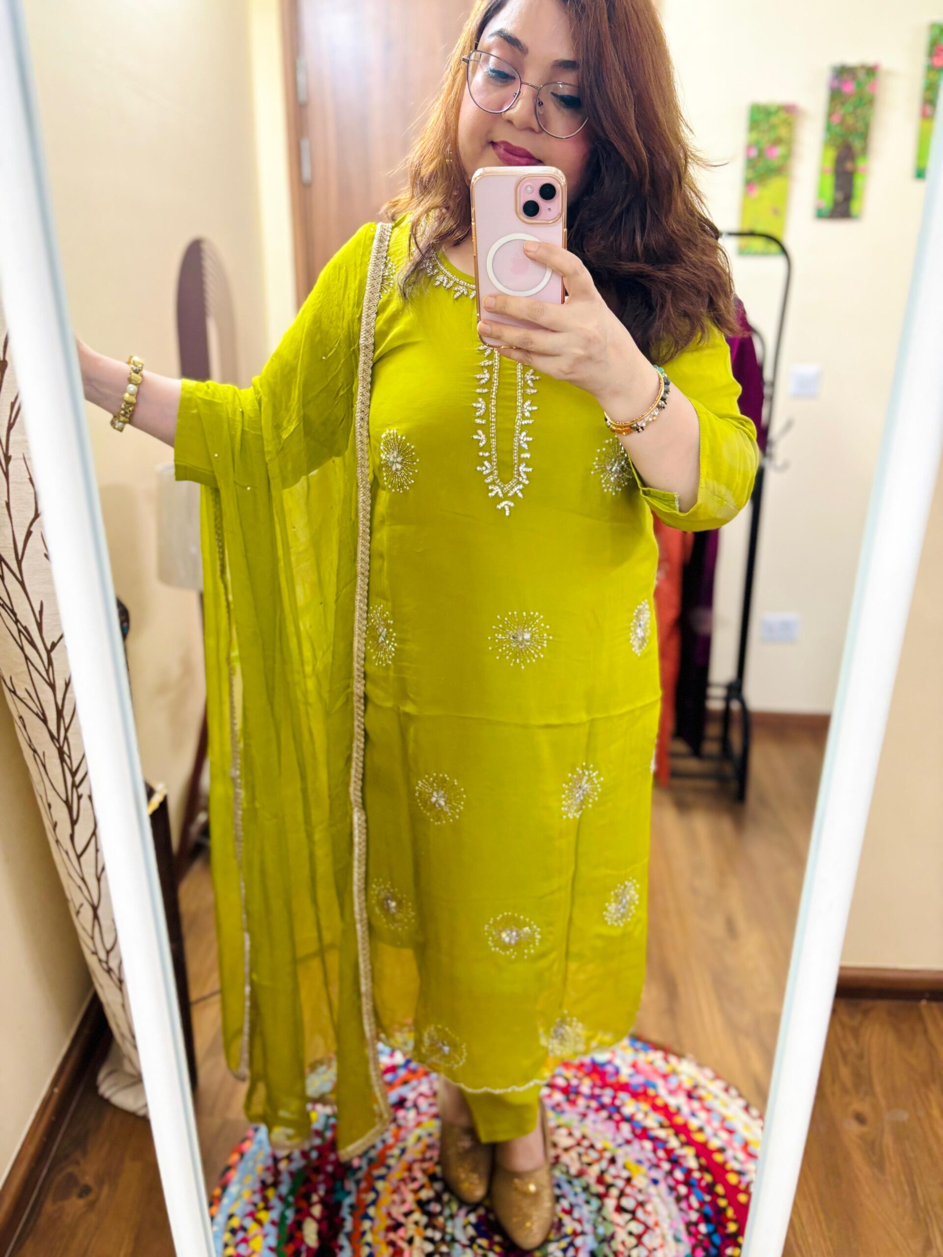 Festive Kurta Dupatta Set - Image 6