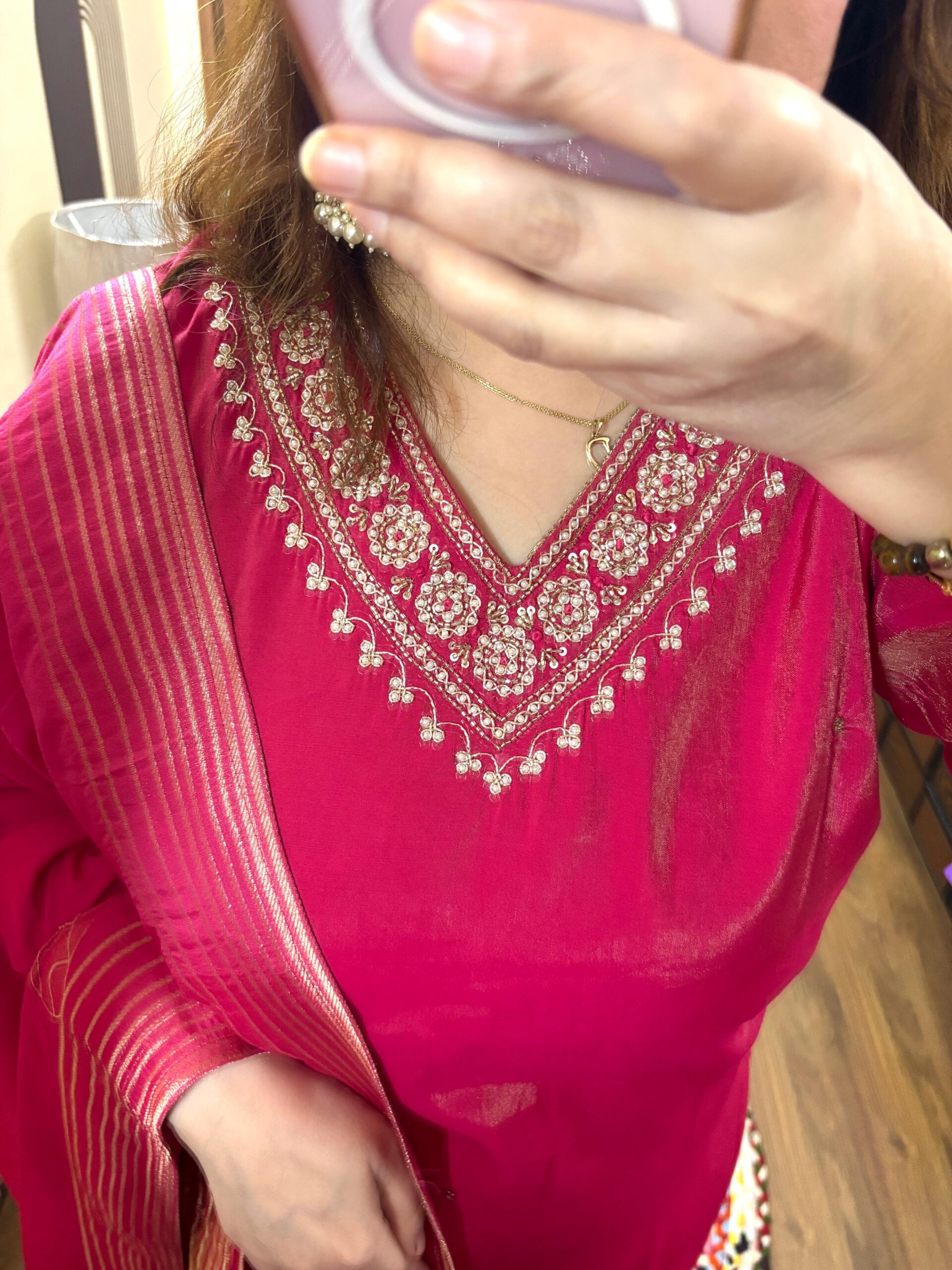 Shimmer Kurta Dupatta set - Image 3