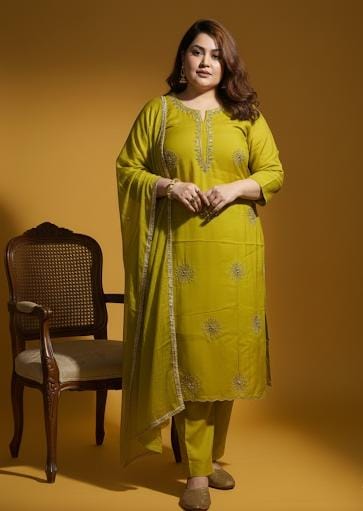 Organza - Festive Kurta Dupatta Set