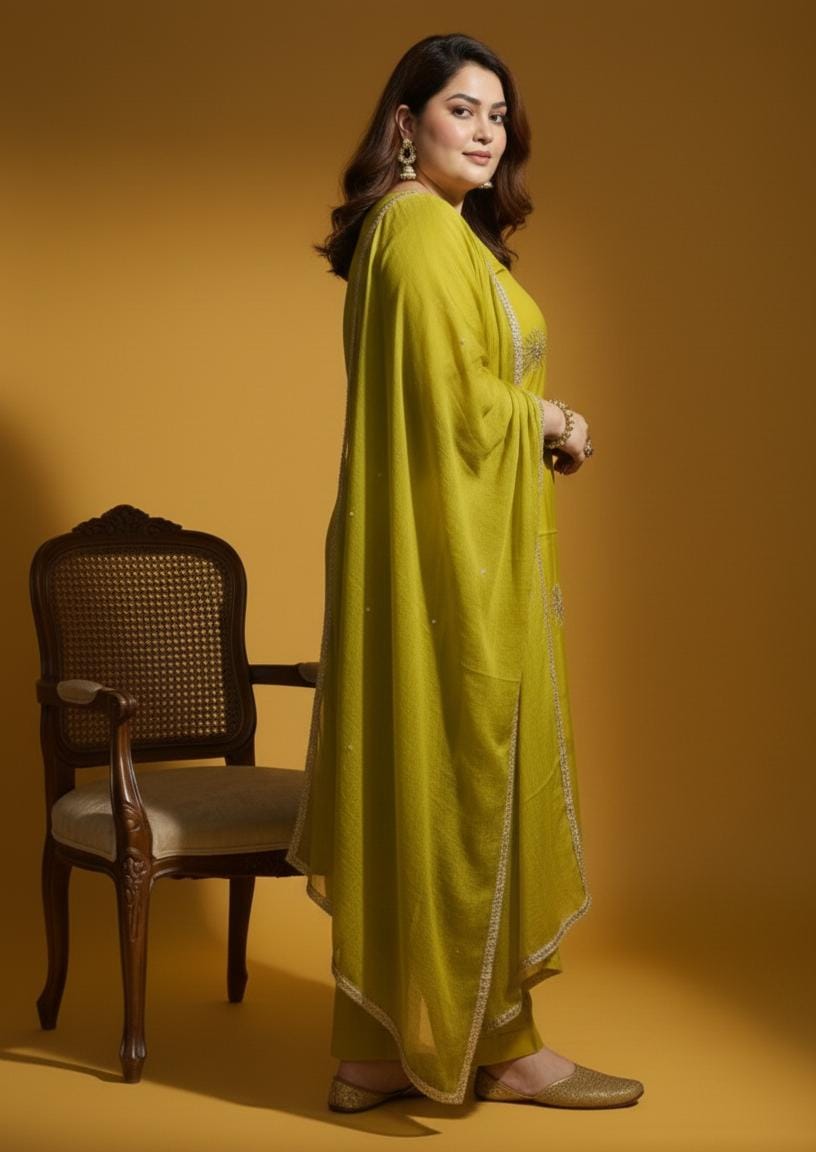 Organza - Festive Kurta Dupatta Set - Image 2