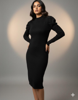 Black Knee Length dress