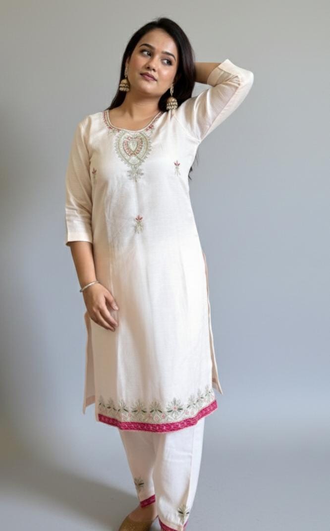 Tissue Silk Kurta Set - Image 4