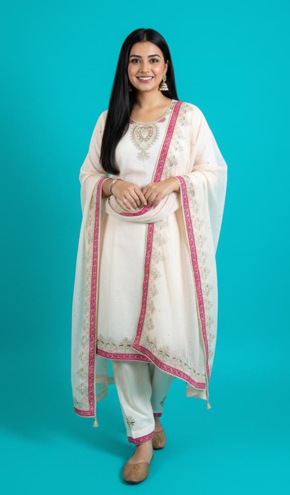Tissue Silk Kurta Set