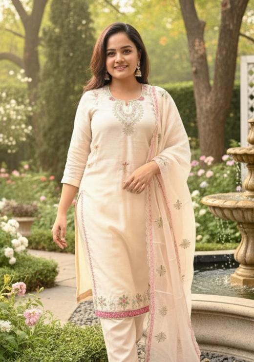 Tissue Silk Kurta Set - Image 3