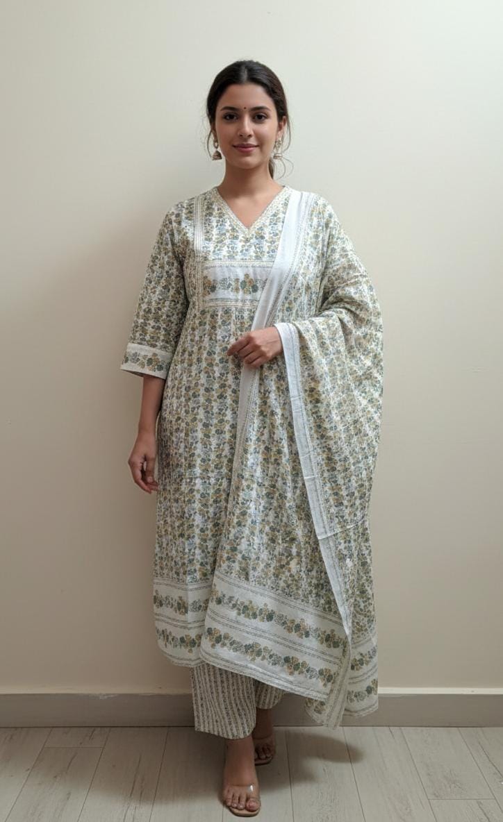 Jaipuri Cotton Kurta set