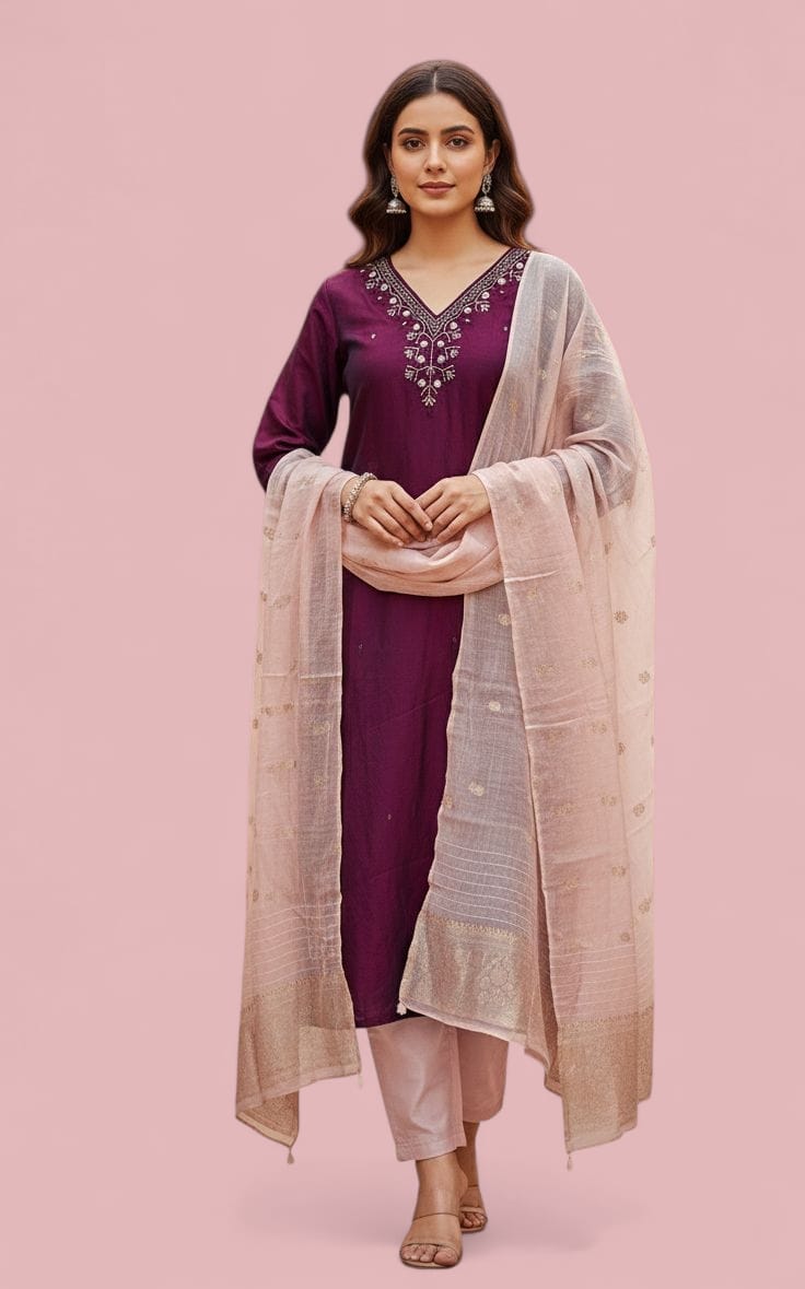 Roman Silk - Kurta Set