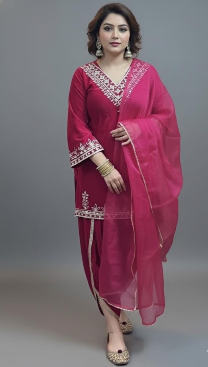 Winter Velvet Kurta Set