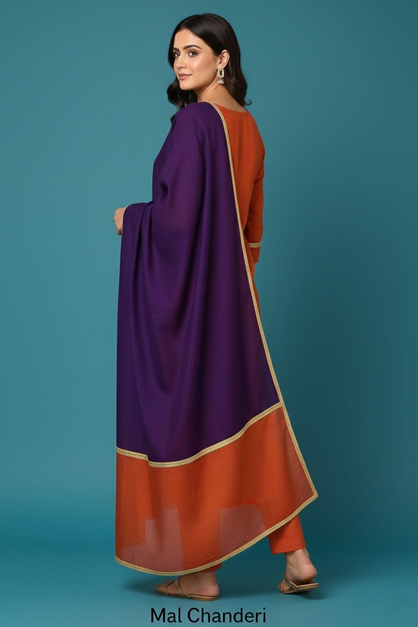 Mal Chanderi Cotton - Kurta Set - Image 2