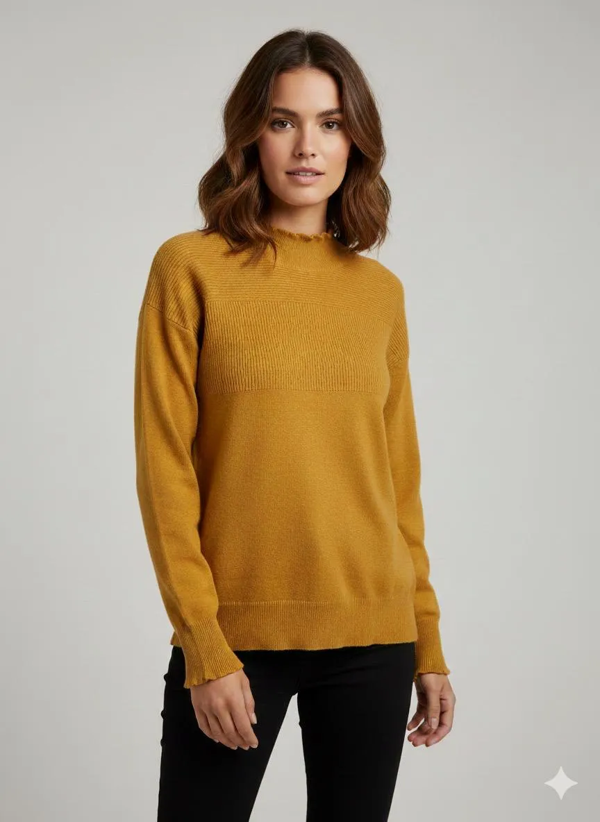 Mustard Yellow light Pullover Top