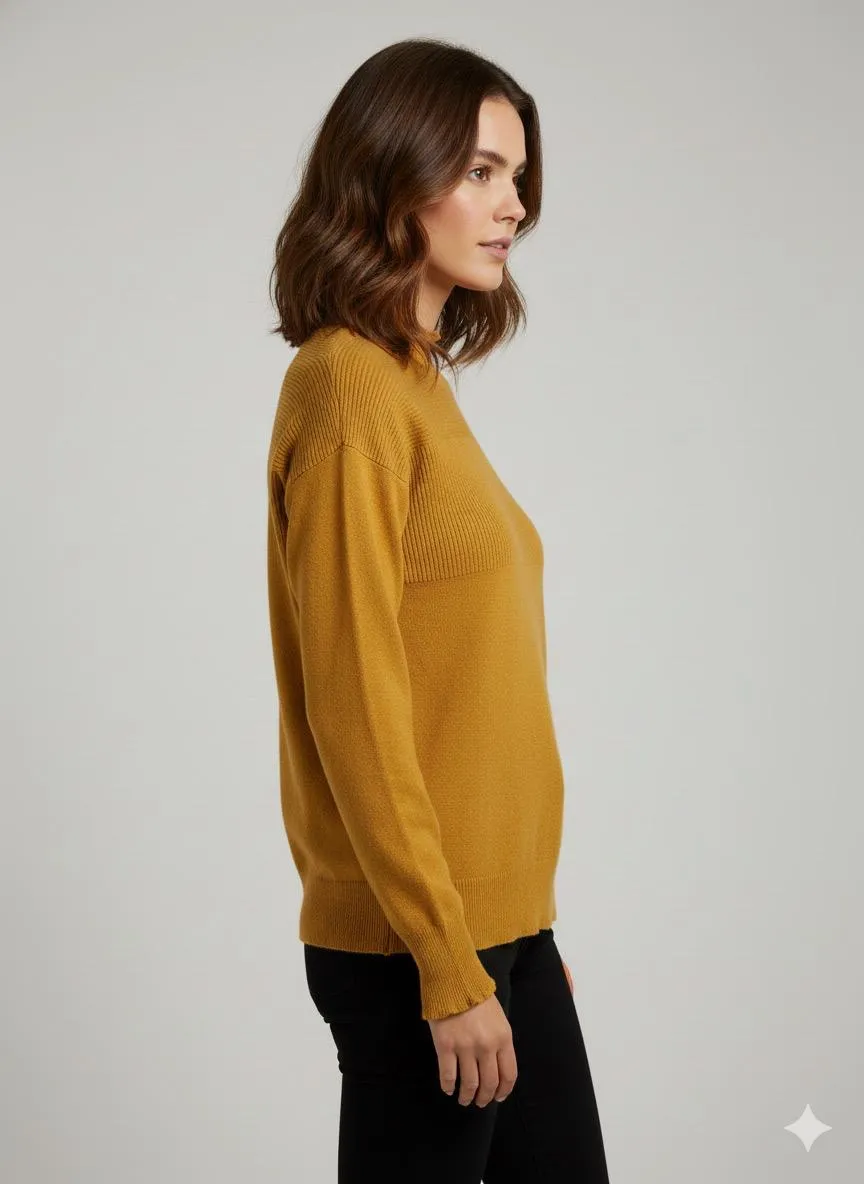 Mustard Yellow light Pullover Top - Image 2